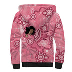 Australia Women's Day Aboriginal Sherpa Hoodie Mother's Love