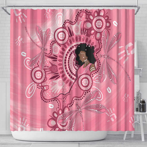 Australia Women's Day Aboriginal Shower Curtain Mother's Love
