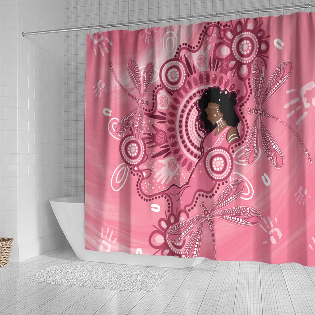 Australia Women's Day Aboriginal Shower Curtain Mother's Love