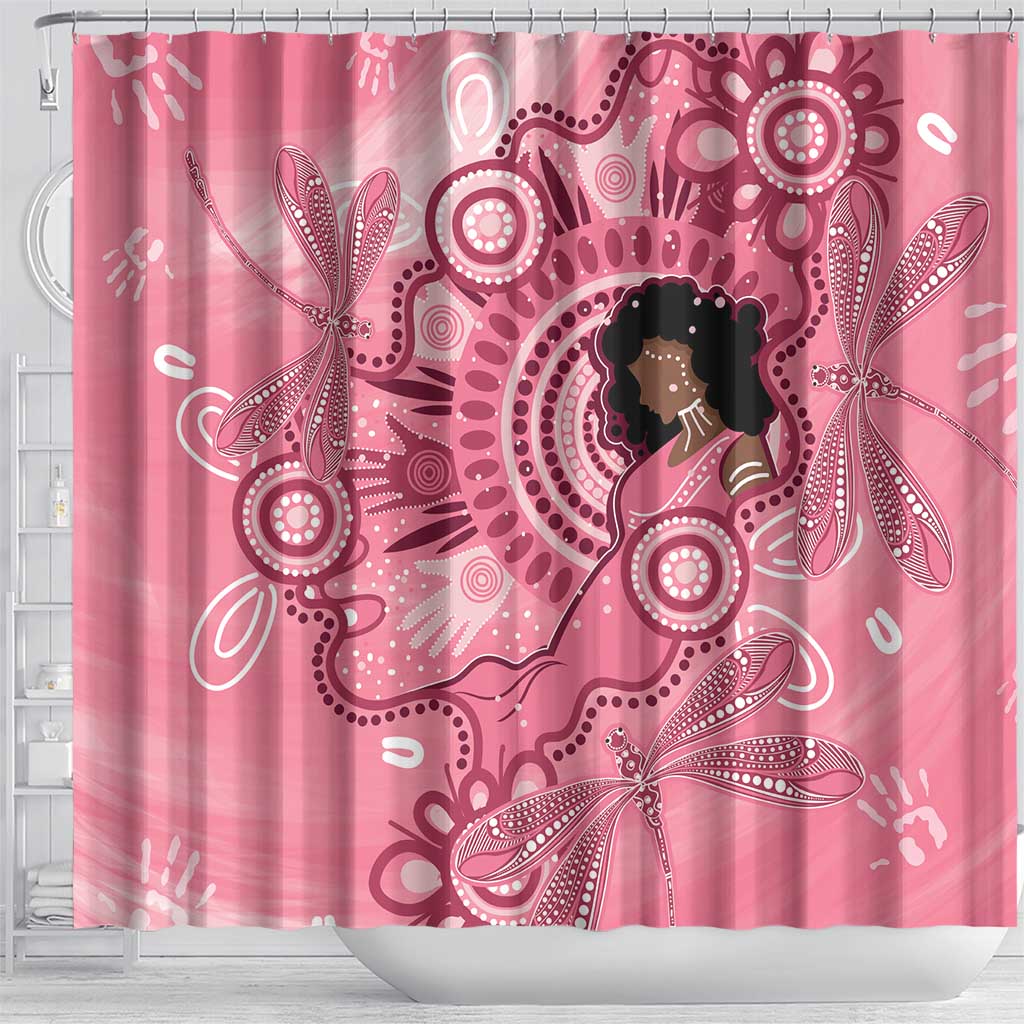 Australia Women's Day Aboriginal Shower Curtain Mother's Love