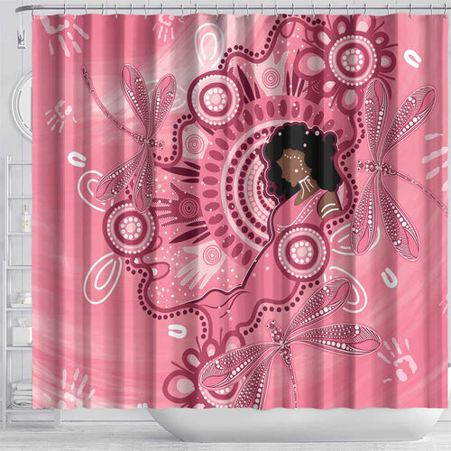 Australia Women's Day Aboriginal Shower Curtain Mother's Love