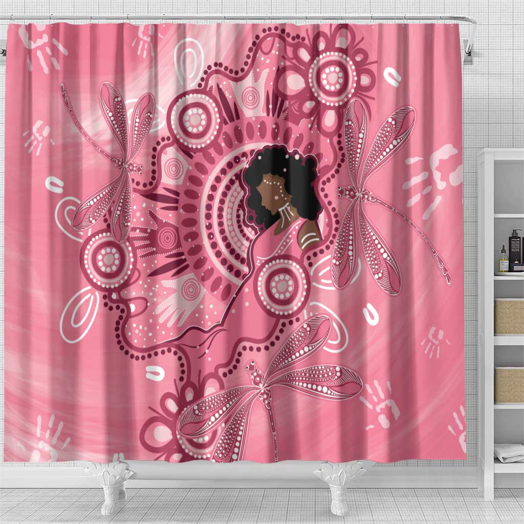 Australia Women's Day Aboriginal Shower Curtain Mother's Love