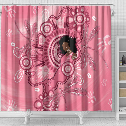 Australia Women's Day Aboriginal Shower Curtain Mother's Love