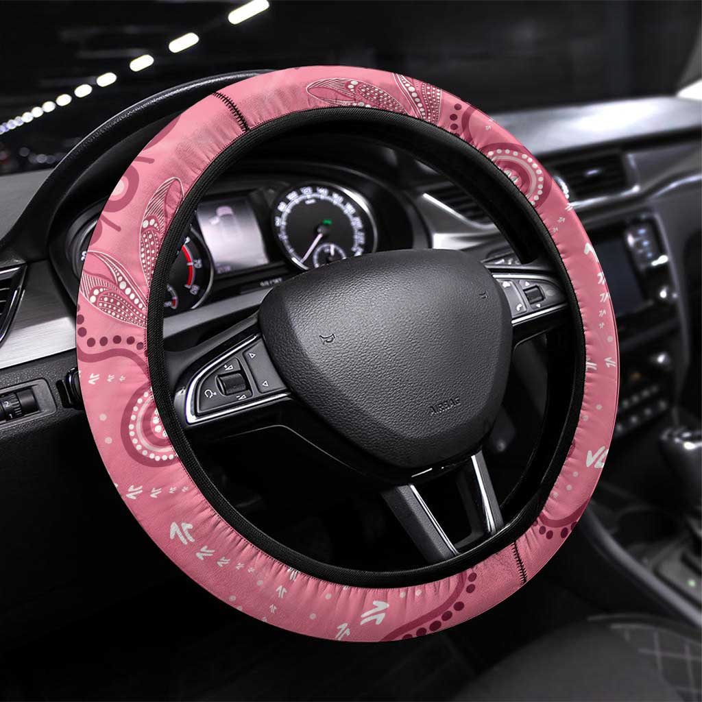 Australia Women's Day Aboriginal Steering Wheel Cover Mother's Love