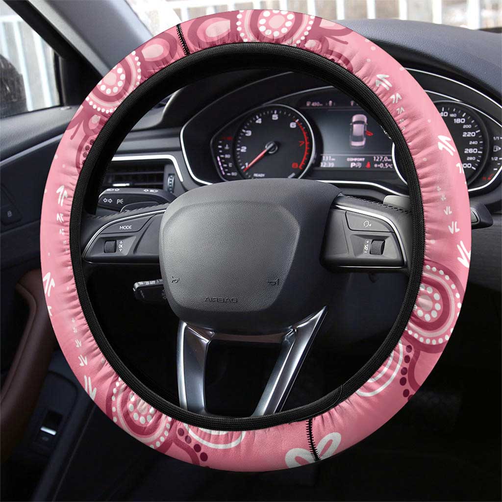 Australia Women's Day Aboriginal Steering Wheel Cover Mother's Love