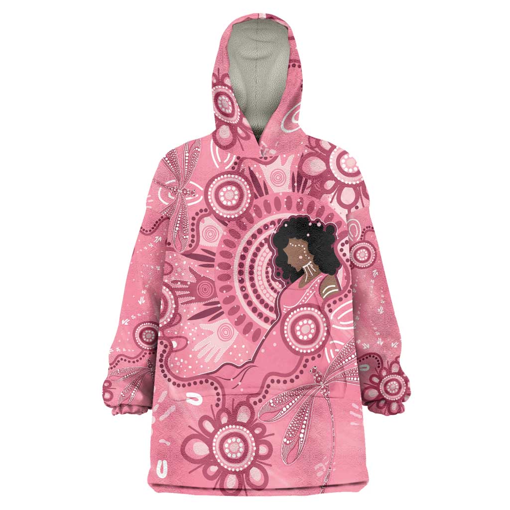 Australia Women's Day Aboriginal Wearable Blanket Hoodie Mother's Love