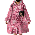 Australia Women's Day Aboriginal Wearable Blanket Hoodie Mother's Love