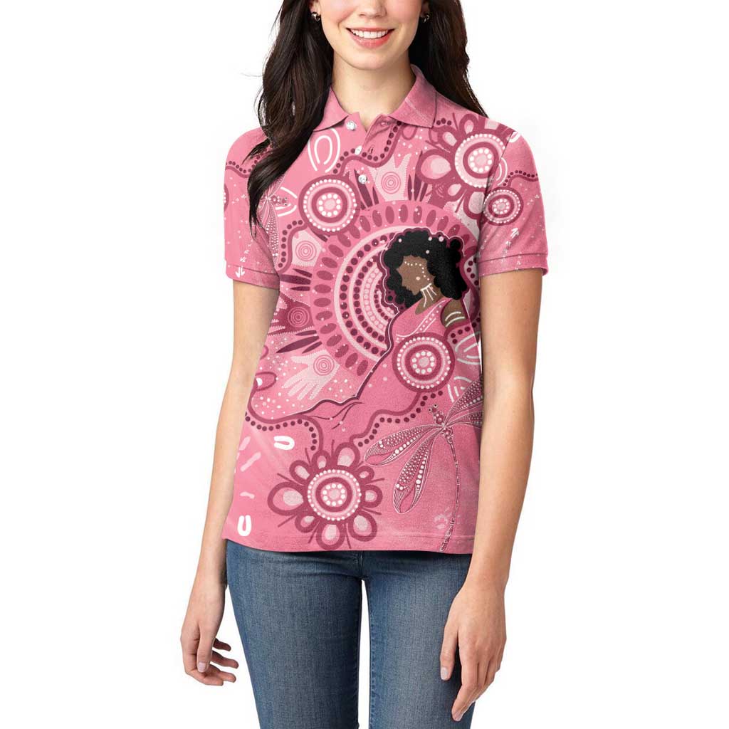 Australia Women's Day Aboriginal Women Polo Shirt Mother's Love