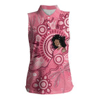 Australia Women's Day Aboriginal Women Sleeveless Polo Shirt Mother's Love