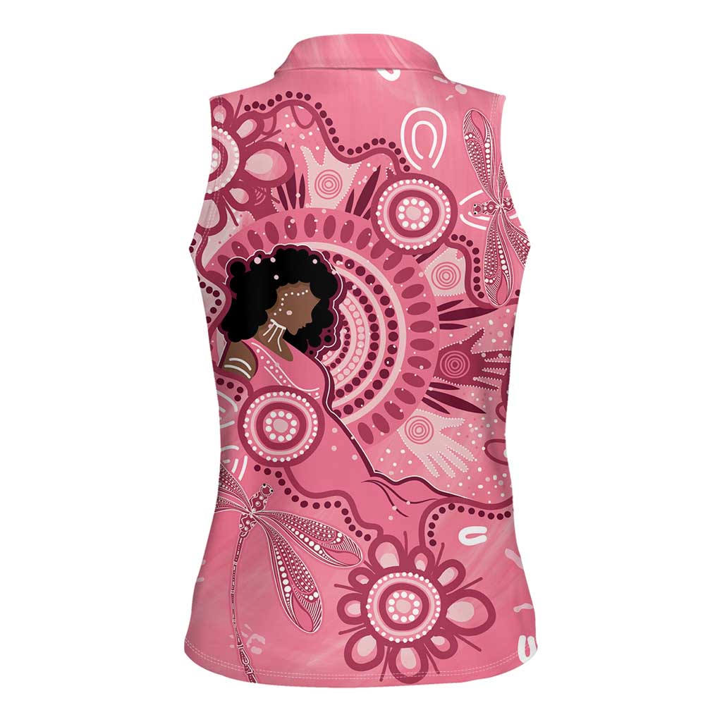 Australia Women's Day Aboriginal Women Sleeveless Polo Shirt Mother's Love