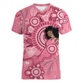 Australia Women's Day Aboriginal Women V-Neck T-Shirt Mother's Love