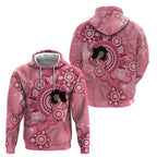 Australia Women's Day Aboriginal Zip Hoodie Mother's Love