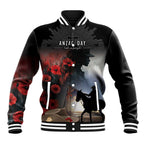 Anzac Day Baseball Jacket Women In War - Lest We Forget