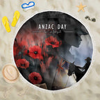 Anzac Day Beach Blanket Women In War - Lest We Forget