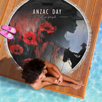 Anzac Day Beach Blanket Women In War - Lest We Forget