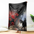 Anzac Day Blanket Women In War - Lest We Forget