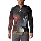Anzac Day Button Sweatshirt Women In War - Lest We Forget