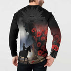 Anzac Day Button Sweatshirt Women In War - Lest We Forget