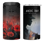 Anzac Day 4 in 1 Can Cooler Tumbler Women In War - Lest We Forget