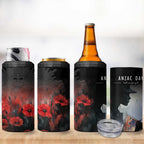 Anzac Day 4 in 1 Can Cooler Tumbler Women In War - Lest We Forget
