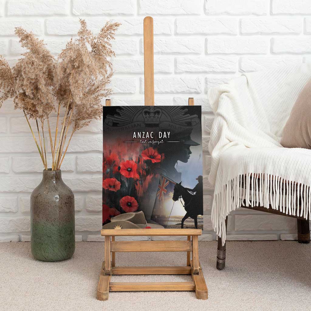 Anzac Day Canvas Wall Art Women In War - Lest We Forget
