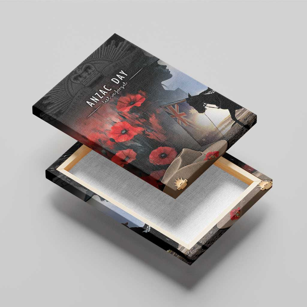 Anzac Day Canvas Wall Art Women In War - Lest We Forget