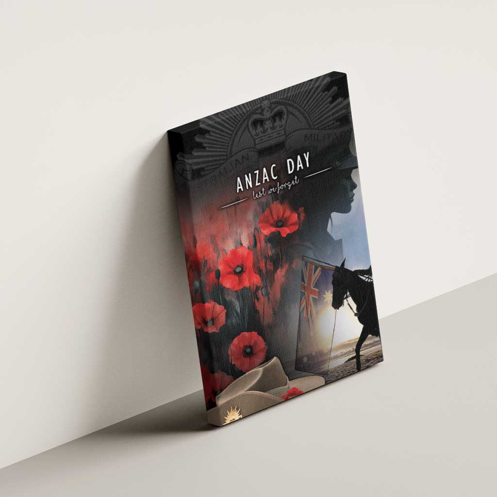 Anzac Day Canvas Wall Art Women In War - Lest We Forget