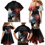 Anzac Day Family Matching Mermaid Dress and Hawaiian Shirt Women In War - Lest We Forget