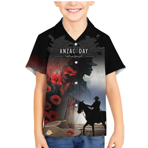 Anzac Day Family Matching Mermaid Dress and Hawaiian Shirt Women In War - Lest We Forget