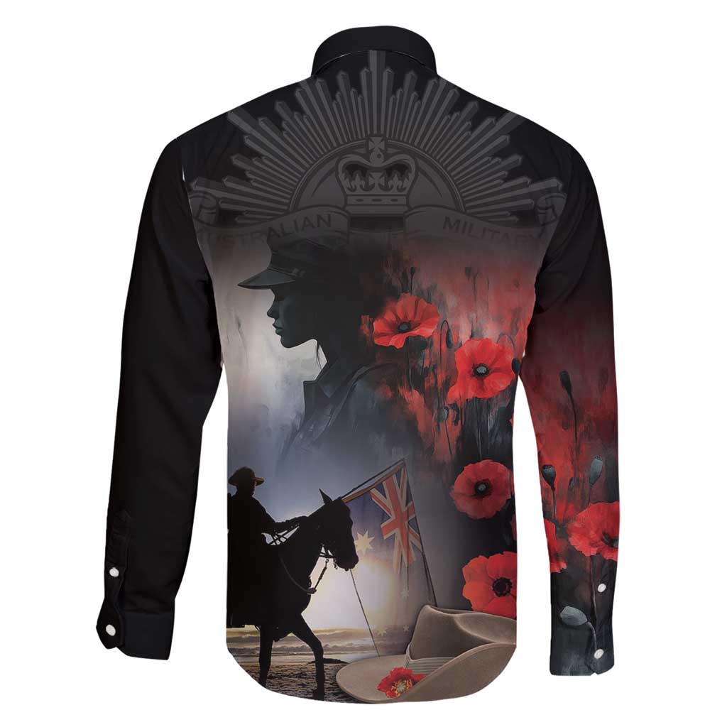 Anzac Day Family Matching Off Shoulder Short Dress and Hawaiian Shirt Women In War - Lest We Forget