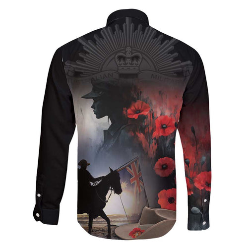 Anzac Day Family Matching Off Shoulder Short Dress and Hawaiian Shirt Women In War - Lest We Forget