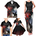 Anzac Day Family Matching Tank Maxi Dress and Hawaiian Shirt Women In War - Lest We Forget