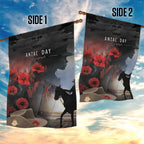 Anzac Day Garden Flag Women In War - Lest We Forget
