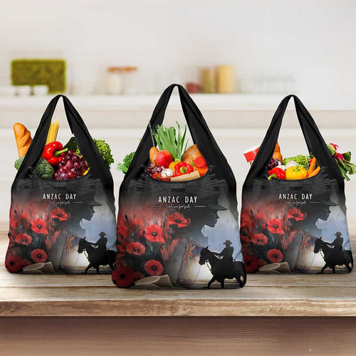 Anzac Day Grocery Bag Women In War - Lest We Forget