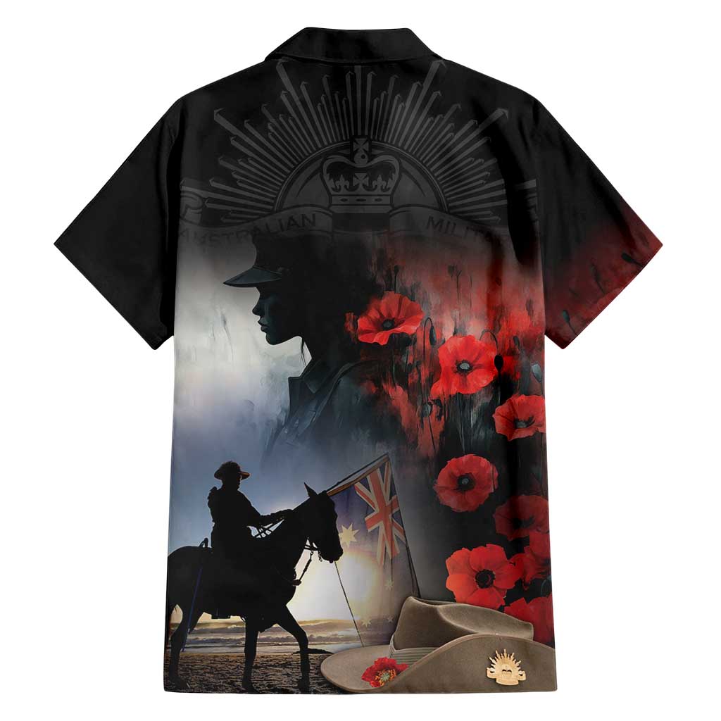Anzac Day Hawaiian Shirt Women In War - Lest We Forget