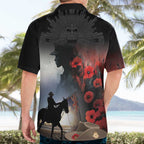 Anzac Day Hawaiian Shirt Women In War - Lest We Forget