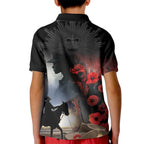 Anzac Day Kid Polo Shirt Women In War - Lest We Forget
