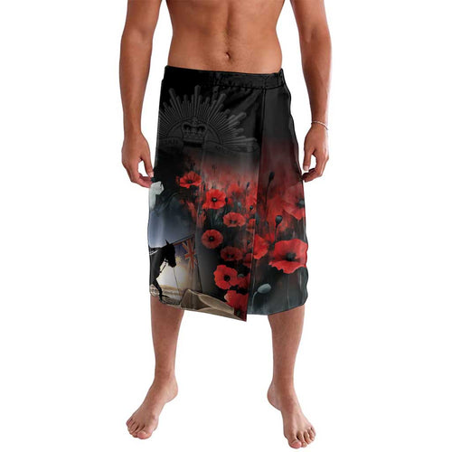 Anzac Day Lavalava Women In War - Lest We Forget