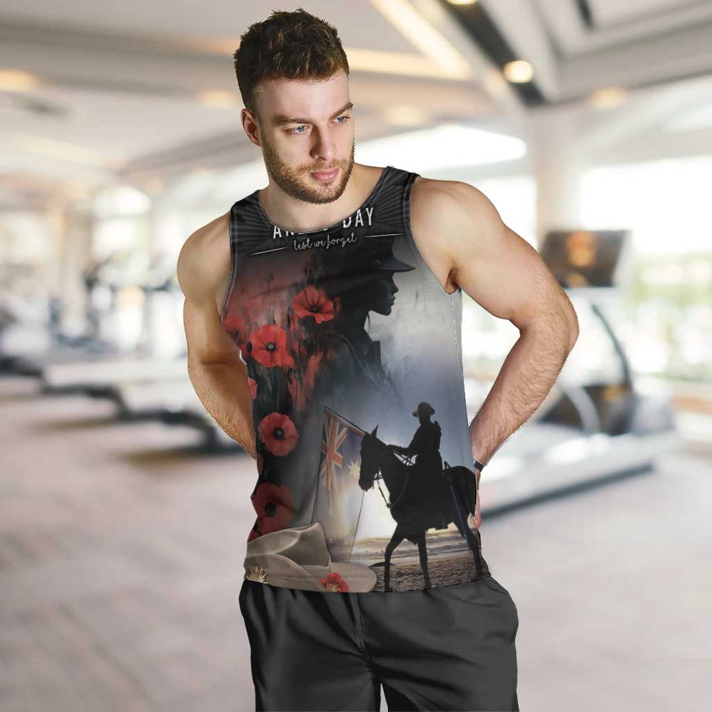 Anzac Day Men Tank Top Women In War - Lest We Forget