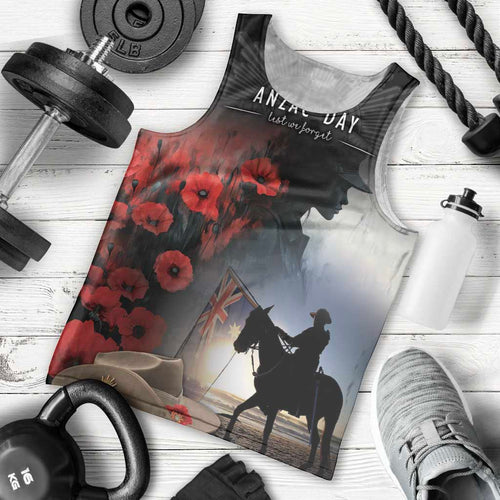 Anzac Day Men Tank Top Women In War - Lest We Forget