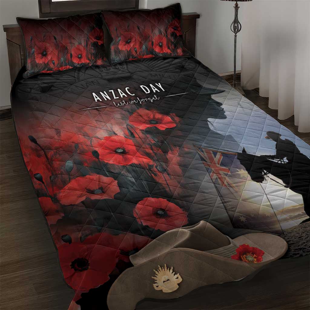 Anzac Day Quilt Bed Set Women In War - Lest We Forget