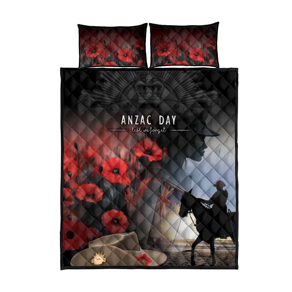 Anzac Day Quilt Bed Set Women In War - Lest We Forget