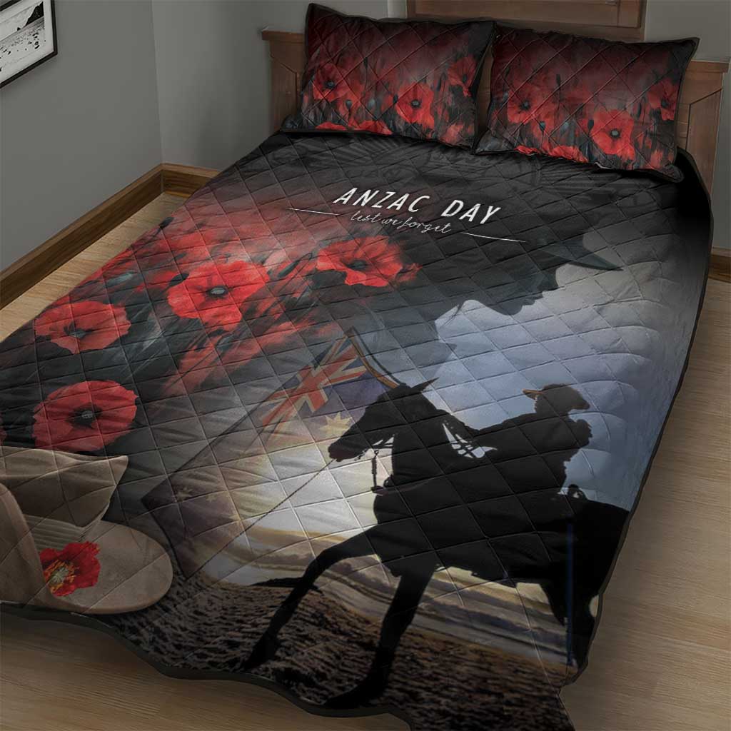 Anzac Day Quilt Bed Set Women In War - Lest We Forget