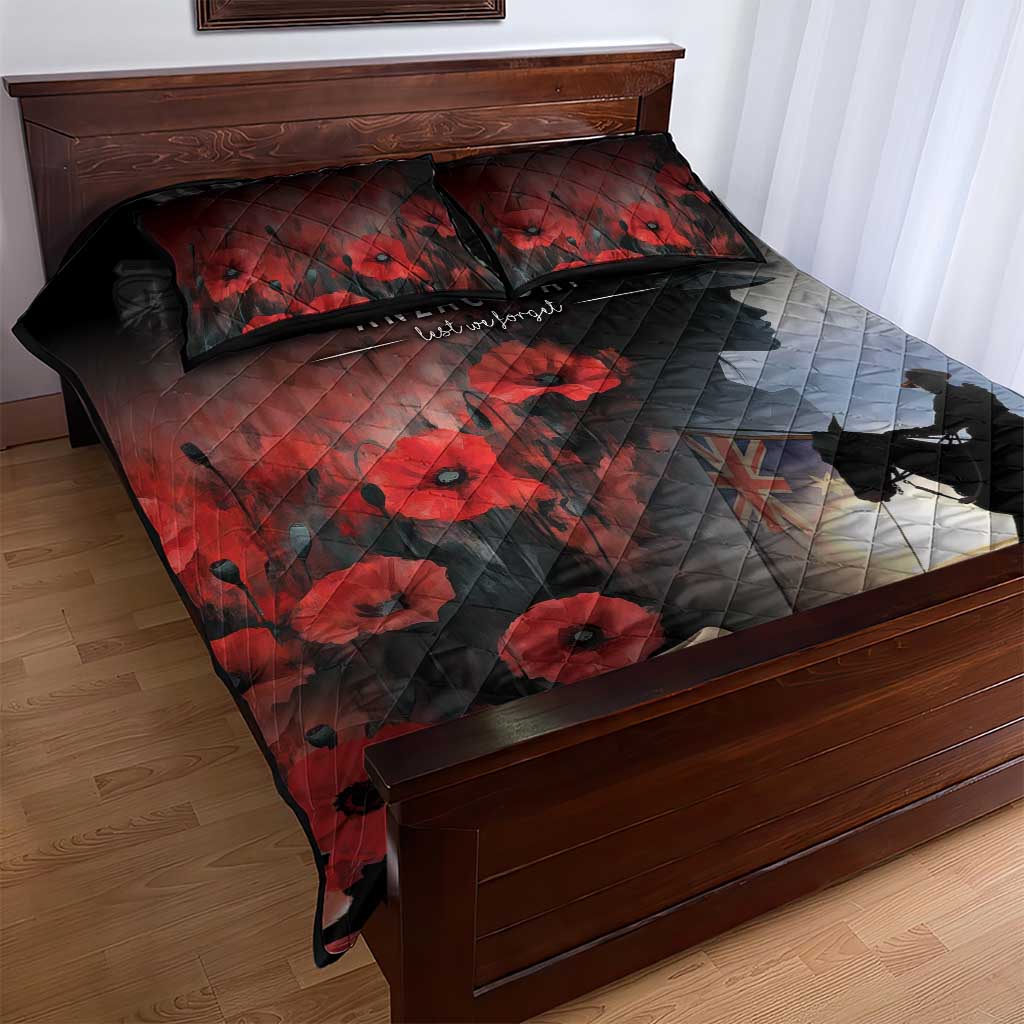 Anzac Day Quilt Bed Set Women In War - Lest We Forget