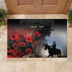 Anzac Day Rubber Doormat Women In War - Lest We Forget