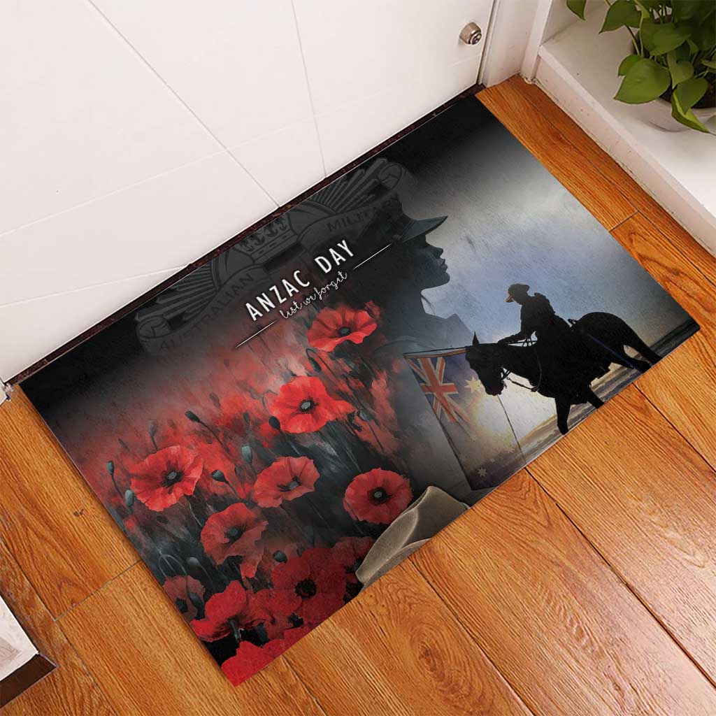 Anzac Day Rubber Doormat Women In War - Lest We Forget