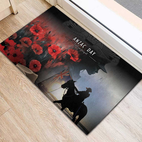 Anzac Day Rubber Doormat Women In War - Lest We Forget