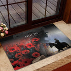 Anzac Day Rubber Doormat Women In War - Lest We Forget