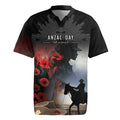 Anzac Day Rugby Jersey Women In War - Lest We Forget