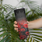 Anzac Day Skinny Tumbler Women In War - Lest We Forget
